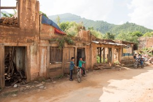 The village of Hattigauda was devastated by the earthquake