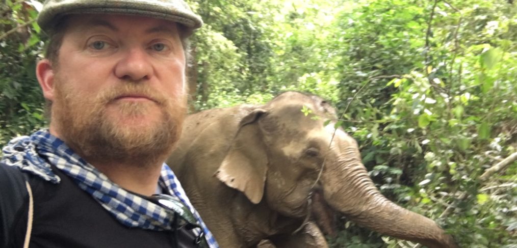 Mark Bibby Jackson and elephant