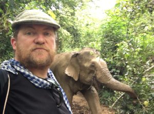 Mark Bibby Jackson and elephant